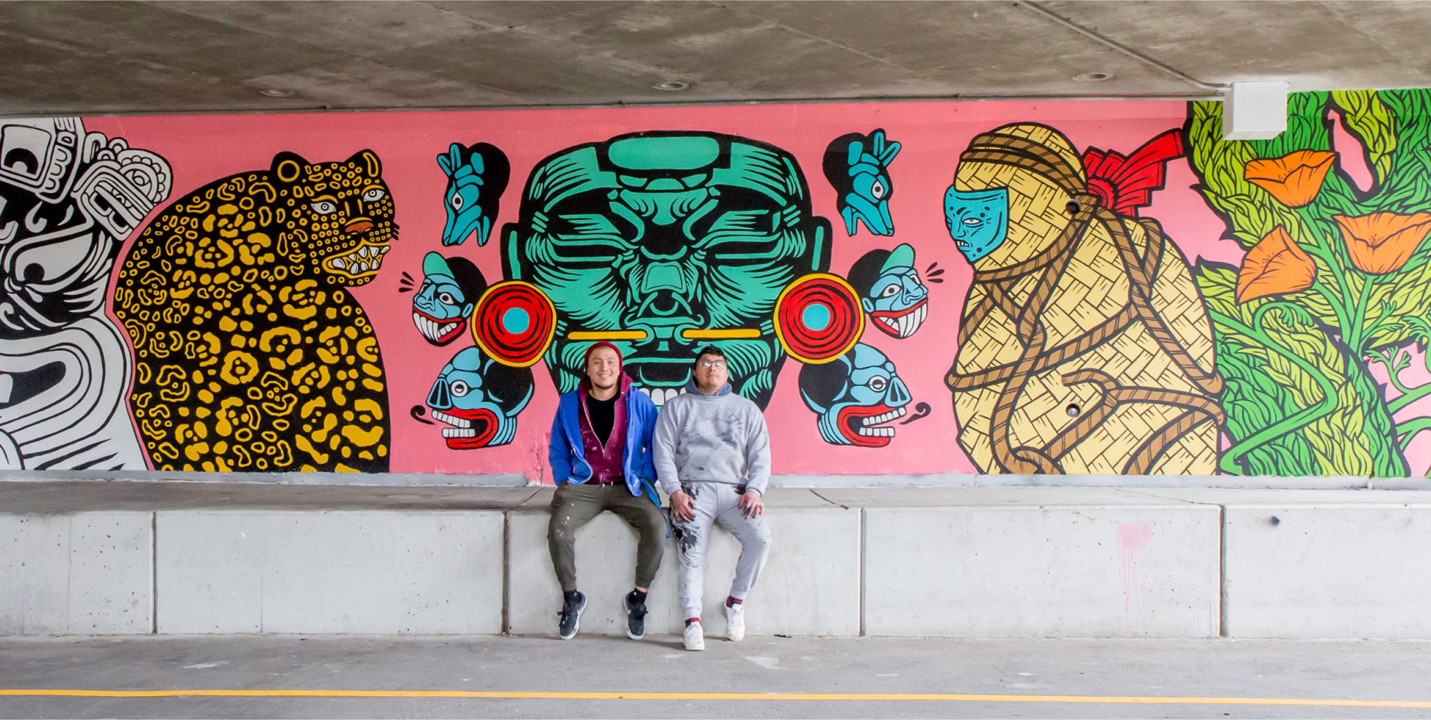 Mural in Downtown San Jose painted through SJ Walls